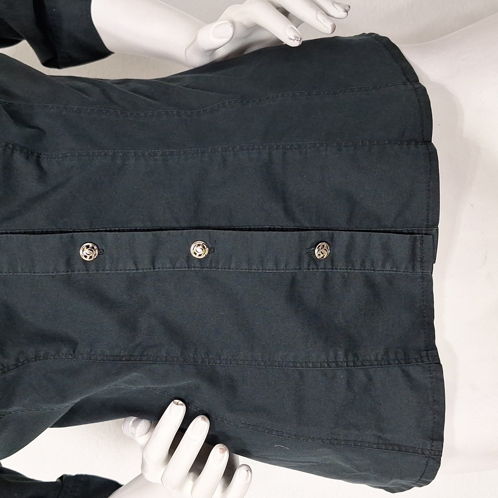 Bebe Black Button Down Chest Pockets Tailored Fit… - image 4